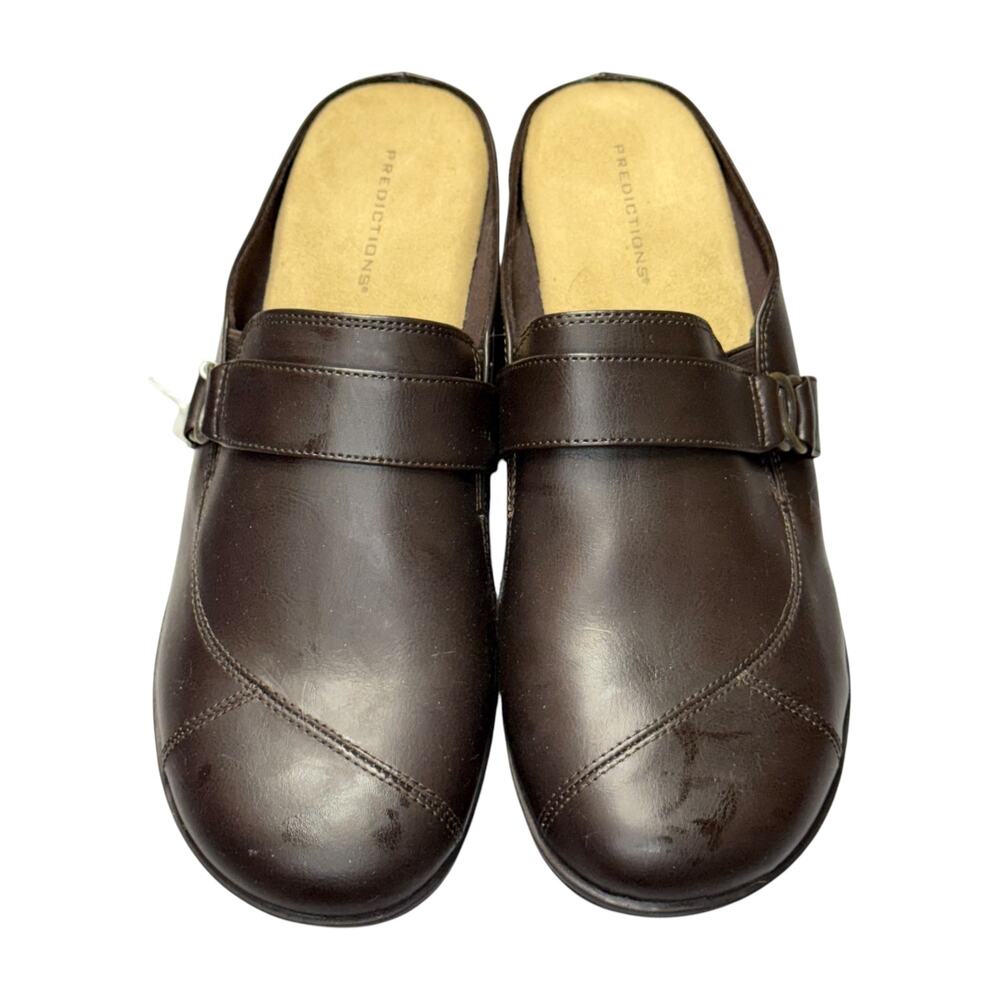 Predictions Brown Slip‑On Clogs Women’s Size 11 Comfort Shoes